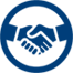 tax planning and consulting handshake icon